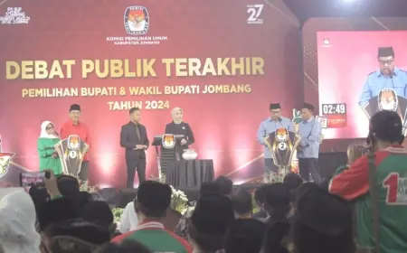 Debat Terakhir Pilkada Jombang, Paslon Petahana Tepis Argumen Paslon Penantang