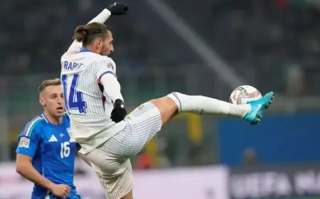 Italia Takluk 1-3 dari Prancis, Rabiot Cetak 2 Gol di San Siro