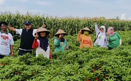 Petani Bunga di Jombang Berjumpa Tim Paslon 01, Titipan Programnya Menarik!