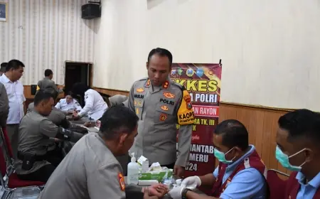 Polres Madiun Kota Cek Kesehatan Personelnya Jelang Pemungutan Suara Pilkada 2024