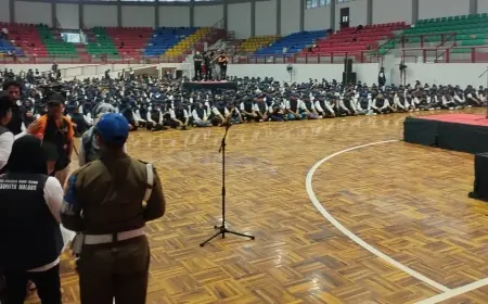 Masuki Masa Tenang, Bawaslu Kabupaten Malang Gelar Apel Akbar