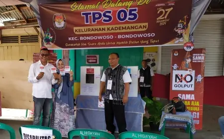 Paslon Bagus Nyoblos di Bondowoso, Bambang Soekwanto: Jaga Tali Silaturahmi usai Pilkada