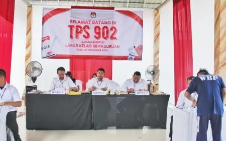 Sebanyak 755 Warga Binaan dengan Suka Cita Ikut Menyumbang Hak Suaranya