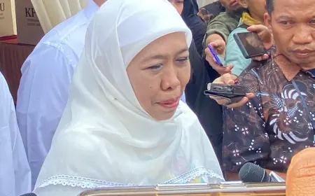Hasil Quick Count di Atas Angin, Khofifah Minta Relawan Fokus Kawal Suara Hingga Tuntas