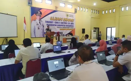 Seribu Lebih PNS di Bondowoso Ikuti Ujian Dinas untuk Kenaikan Pangkat