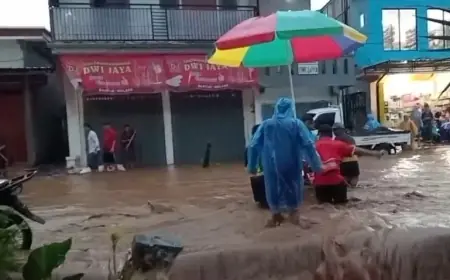 Hujan Seharian, Puluhan Rumah di Kecamatan Bantur Malang Digenangi Air