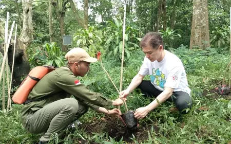 Menjadi Agenda Tahunan, PT Kencana Group Tanam 1000 Pohon