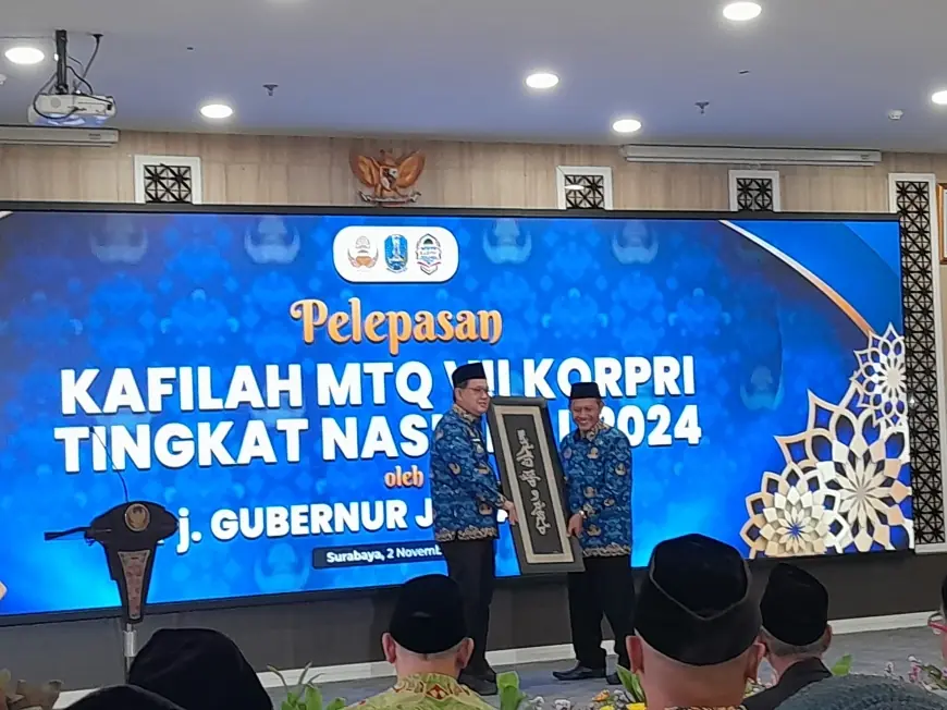 Pemprov Jatim Lepas 60 Kafilah untuk MTQ VII KORPRI Tingkat Nasional 2024