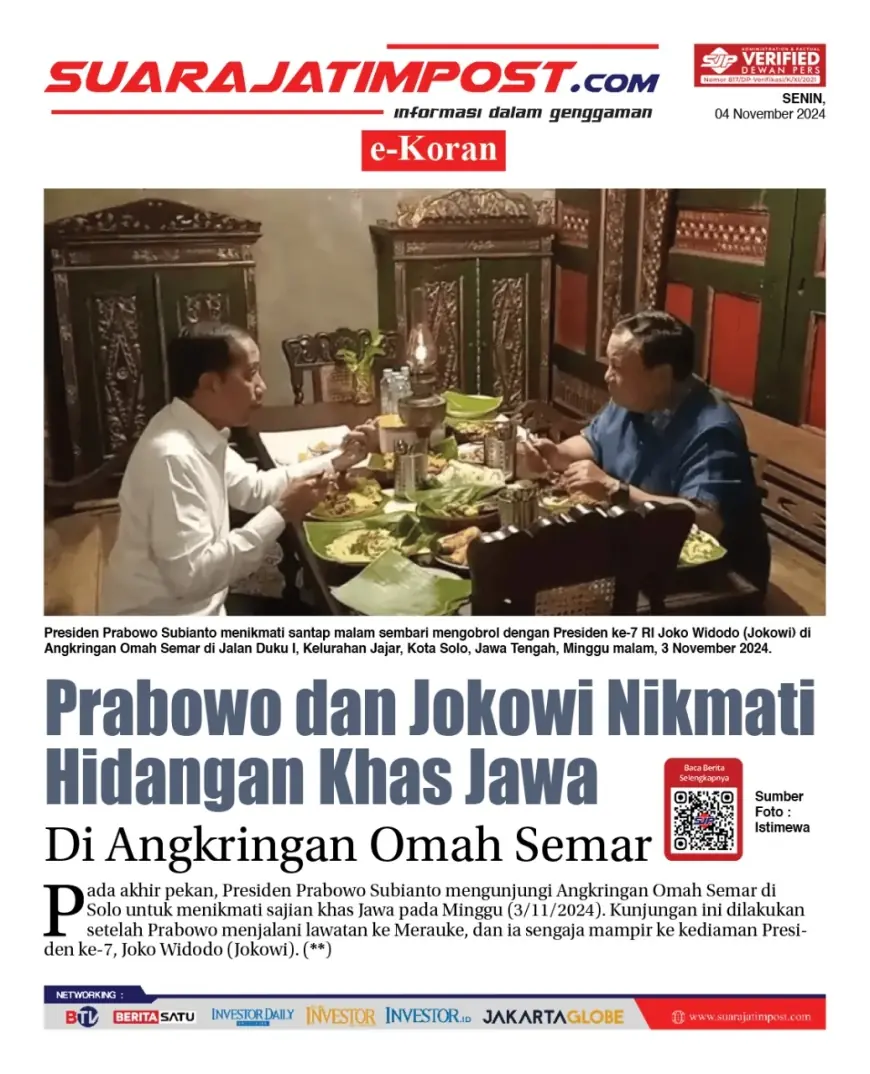 eKoran, Edisi Senin, 4 November 2024