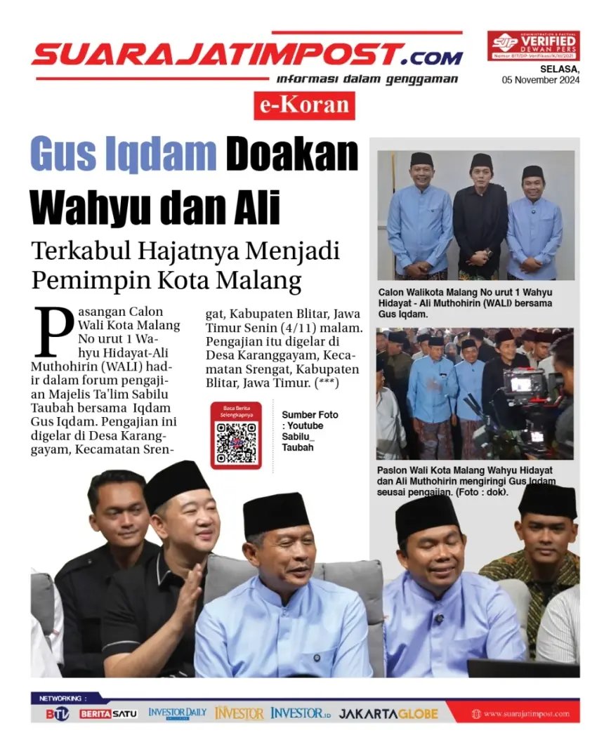 eKoran, Edisi Selasa, 5 November 2024