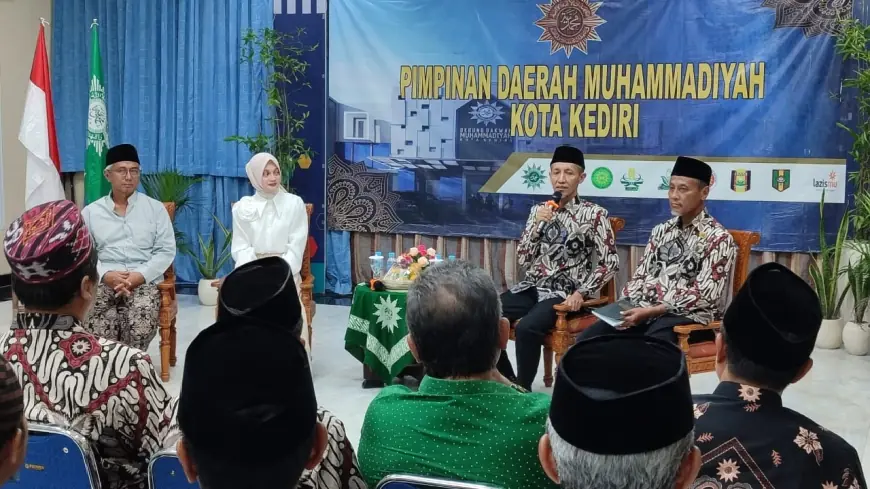 Silaturahmi ke Muhammadiyah, Vinanda–Gus Qowim Siap Berkolaborasi Bangun Kota Kediri