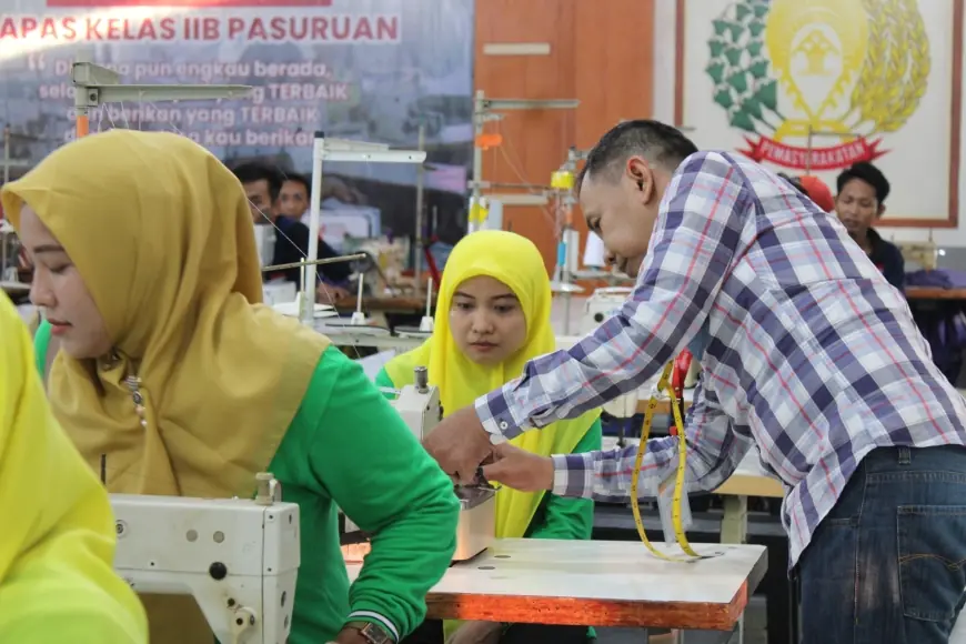 Anggota Pipas Lapas Pasuruan Ikuti Pelatihan Menjahit