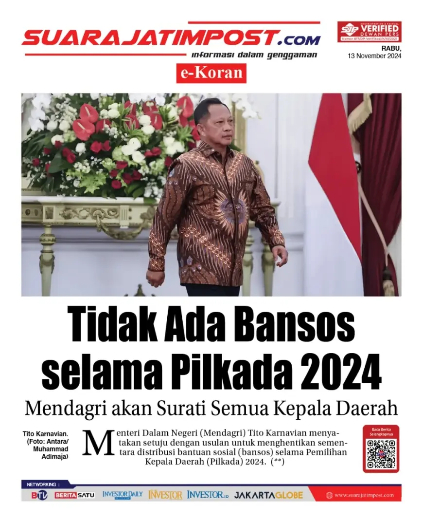 eKoran, Edisi Rabu, 13 November 2024