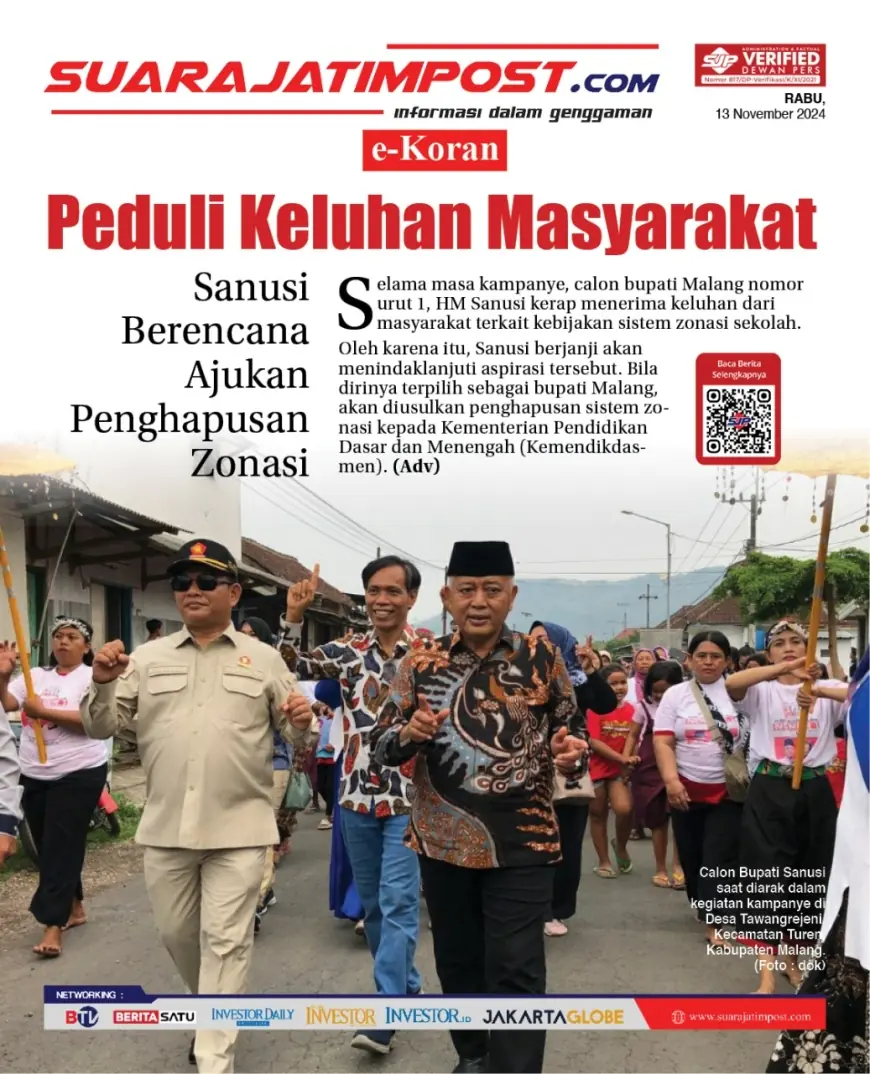 eKoran, Edisi Rabu, 13 November 2024