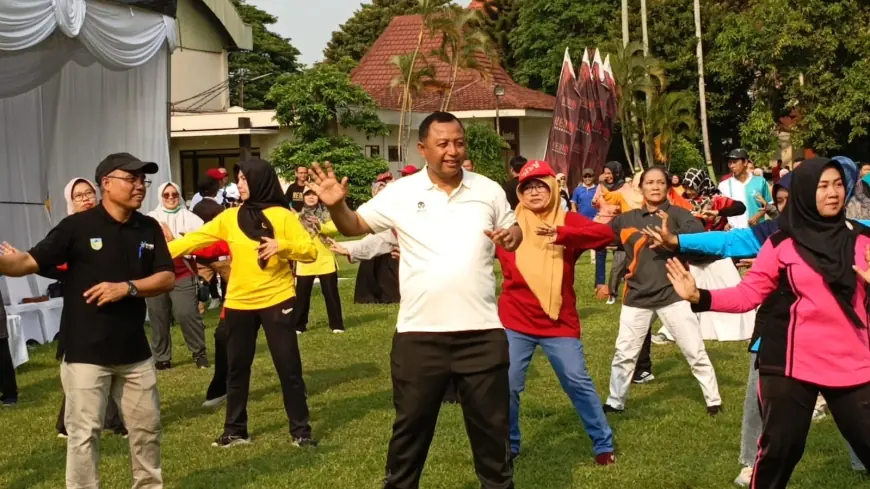 Peringati Hari Kesehatan Nasional ke-60, Pjs Bupati Kediri Tekankan Pentingnya Olahraga