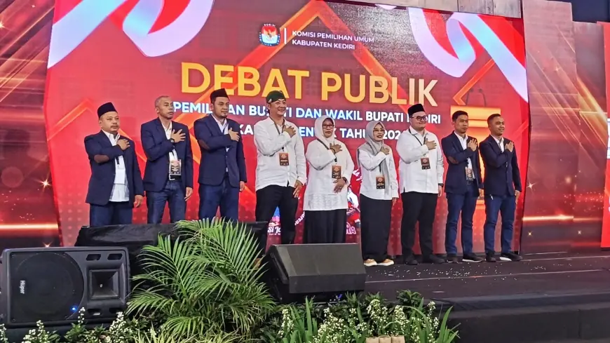 KPU Kabupaten Kediri Sukses Akhiri Tahapan Debat Publik Pilbup Kediri 2024