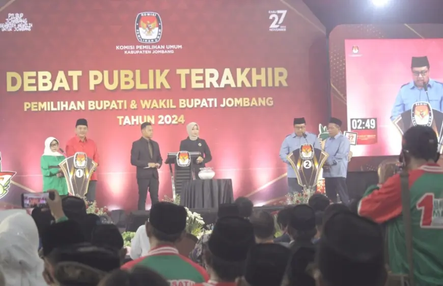 Debat Terakhir Pilkada Jombang, Paslon Petahana Tepis Argumen Paslon Penantang