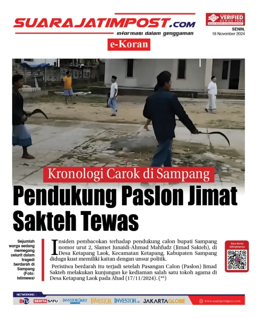 eKoran, Edisi Senin, 18 November 2024