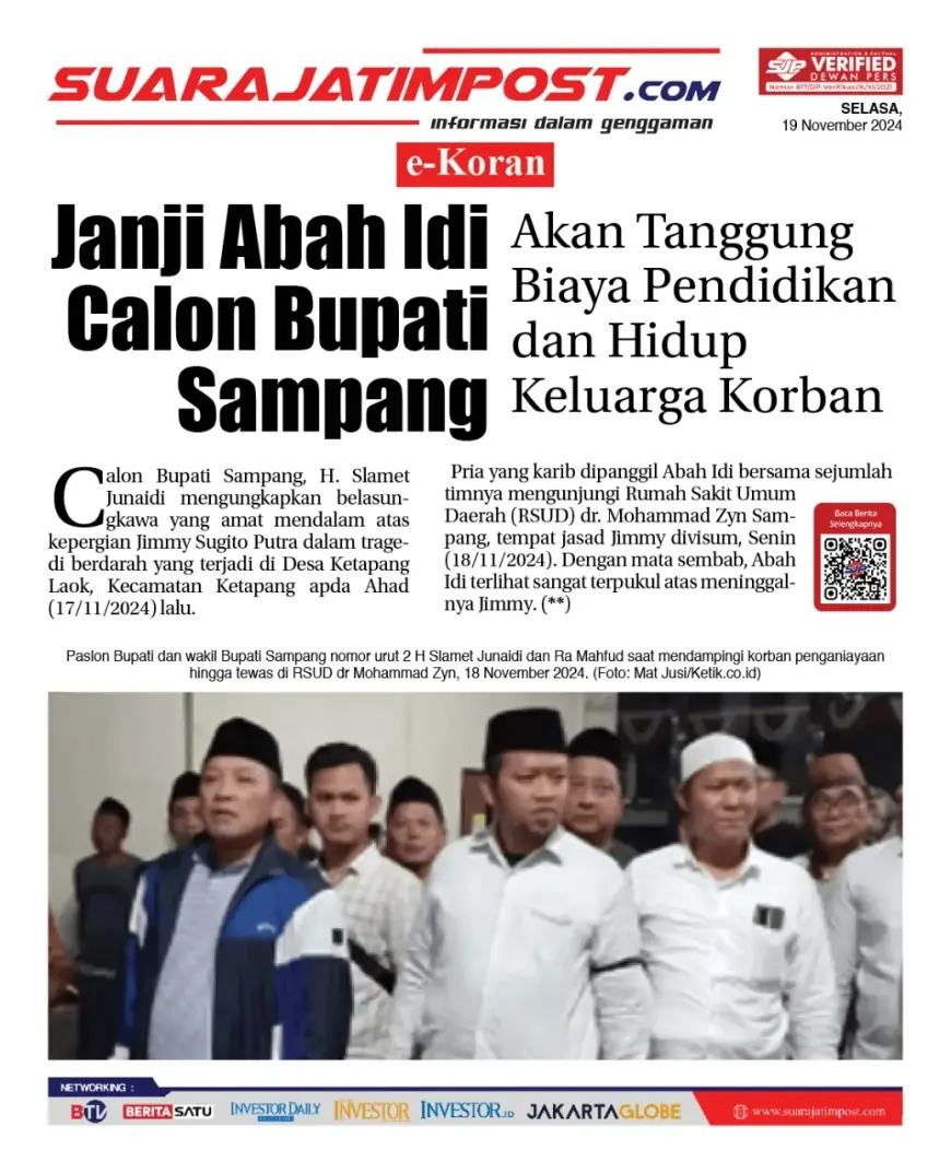 eKoran, Edisi Selasa, 19 November 2024