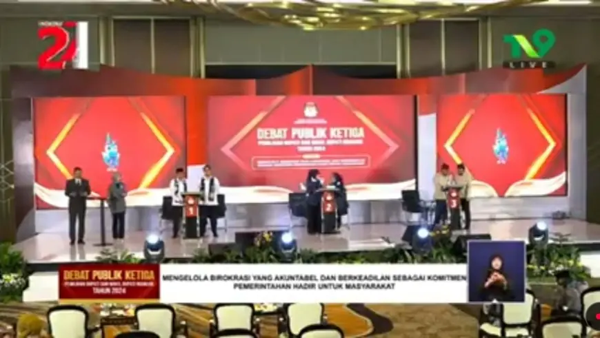 Tiga Cabup Nganjuk Saling Tawar Solusi Atasi Konflik Perguruan Silat pada Debat Publik Terakhir