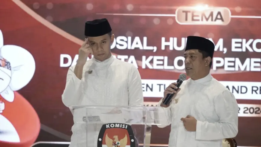 Paslon GURU Kenakan Pin Garuda di Dada saat Debat Pamungkas, Simbol Siap Emban Amanah Memimpin Kota Batu