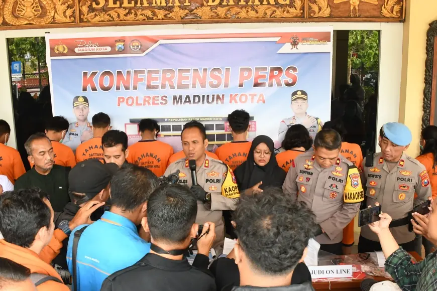 Polres Madiun Kota Ungkap Kasus Judol dan TPPO, Wujudkan Asta Cita Presiden RI