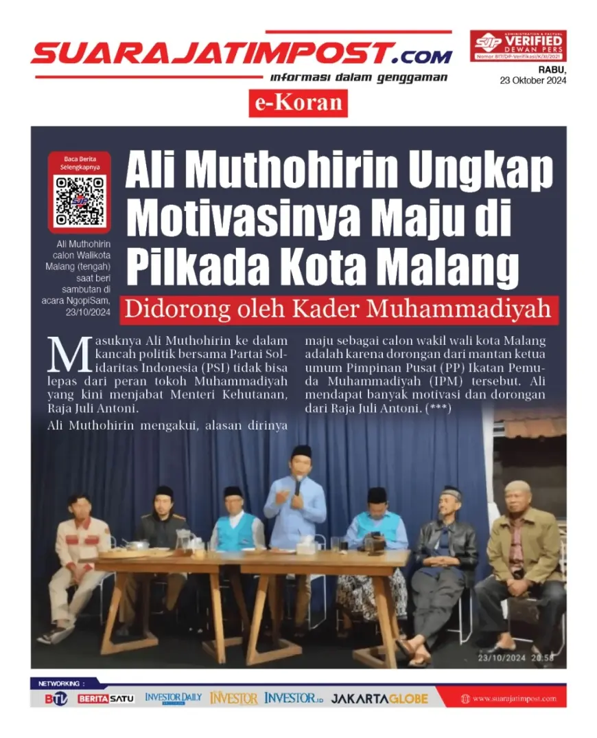 eKoran, Edisi Rabu, 23 Oktober 2024