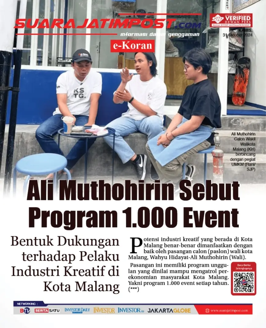 eKoran, Edisi Kamis, 31 Oktober 2024