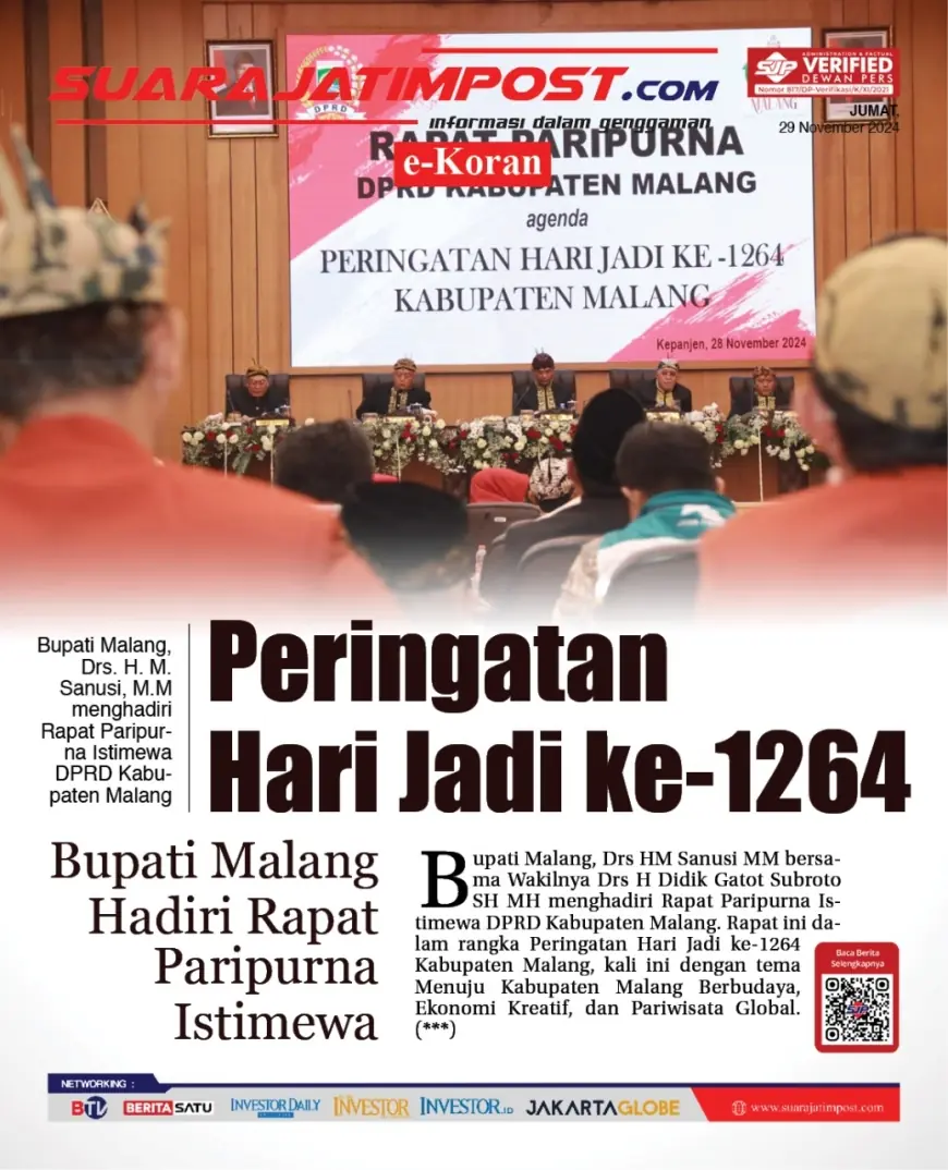 eKoran, Edisi Jumat, 29 November 2024