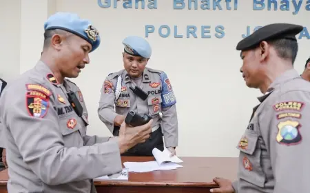 Anggota Polres Jombang Pemegang Senpi Terjaring Sidak