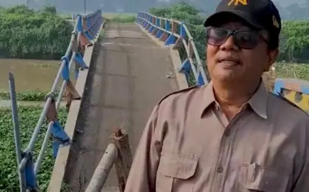 Jembatan Berusia 26 Tahun Roboh Dilumat Arus Sungai di Desa Kedunggempol Mojokerto