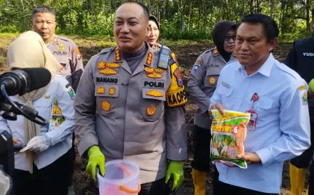 Polresta Malang Bersama Dispangtan Optimalisasi Lahan Tidur di Kedungkandang