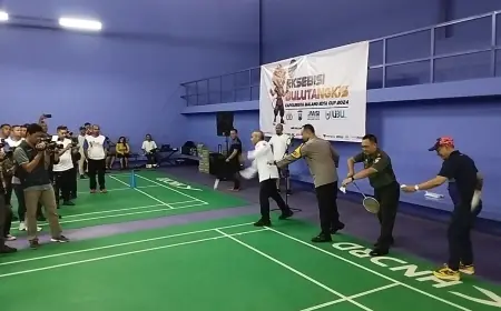 Perhelatan Eksebisi Badminton Kapolresta Malang Kota Cup Dimulai, Ini Harapannya