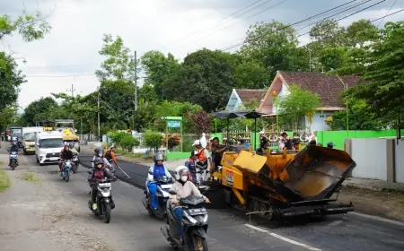 Respons Cepat Aduan Warga Kediri, Ruas Jalan Pare-Kandangan Langsung Diaspal Halus