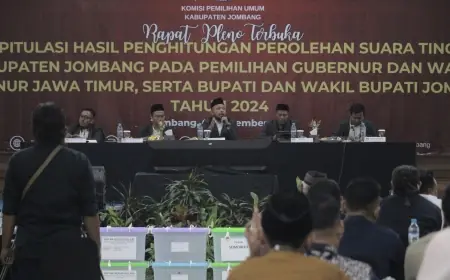 KPU Jombang Segera Tetapkan Paslon Terpilih, Ini Perolehan Suara Pemenang