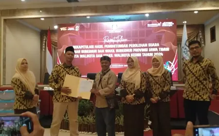 KPU Kota Kediri Gelar Rekapitulasi Penghitungan Perolehan Suara Pilkada 2024