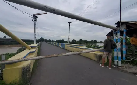 Konstruksi Retak, Jembatan Alternatif Mojokerto-Jombang Ditutup