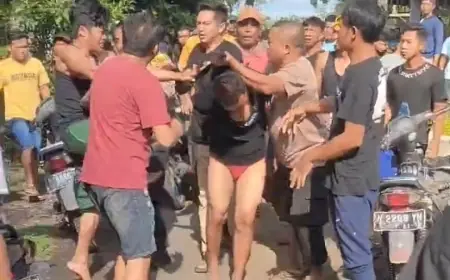 Sembunyi di Kebun Tebu, Pelaku Curanmor di Jember Remuk Diamuk Massa