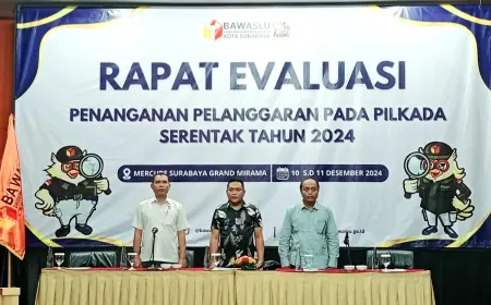 Bawaslu Surabaya Evaluasi Penanganan Pelanggaran Pilkada 2024