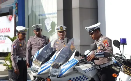 Jelang Nataru, Satlantas Polres Nganjuk Siagakan Personel Gabungan