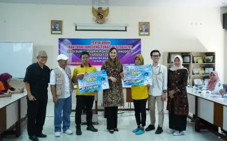 Salurkan BLT DBHCHT, Pj Ketua TP PKK Nganjuk Harapkan Angka Inflasi Terkendali