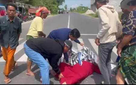 Laka Motor Vs Truk di Sampang Tewaskan Satu Korban