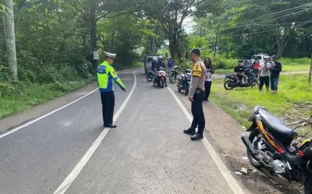 Pemotor Tewas di Tempat usai Adu Banteng dengan Truk di Kalipare Malang