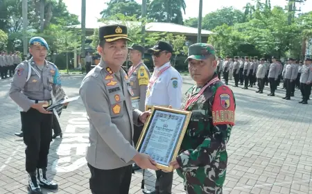 Naik Pangkat, Polisi Nganjuk Wajib Jalankan Tugas dan Mengabdi dengan Ikhlas
