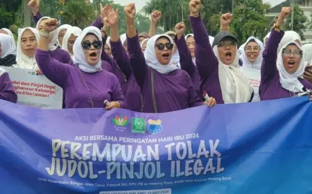 Hikmah Bafaqih Bersama Ratusan Emak-emak Desak Pemerintah Serius Tangani Judol
