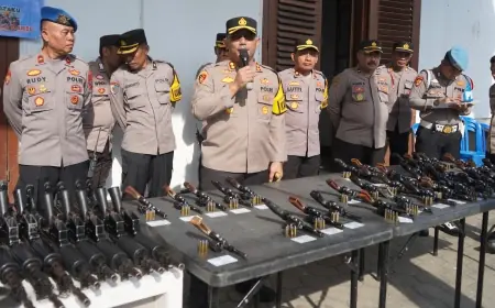 Cegah Aksi Koboy Brutal, Psikis dan Senpi Polisi Probolinggo Diperiksa