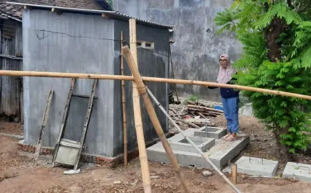 Dinas Perkim Jombang Tuntaskan Program Pembangunan MCK Individu