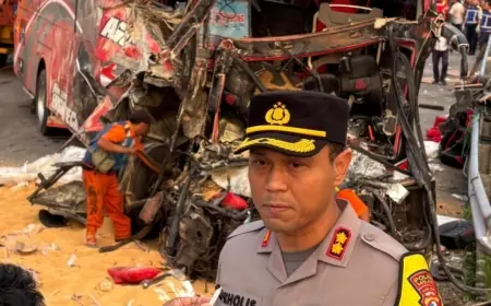 Dirlantas Polda Jatim Rencanakan Traffic Accident Analysis Insiden Bus VS Truk di Tol Malang-Pandaan