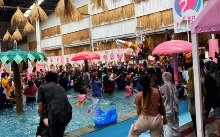 Curah Buruk Masih Selimuti Kabupaten Jember, Wisatawan Pilih Kolam Indoor untuk Libur Nataru