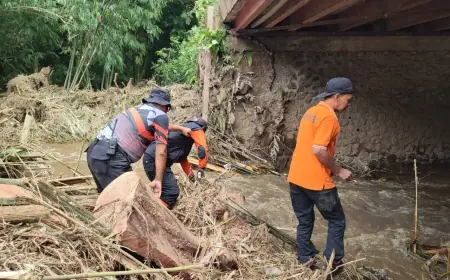 Operasional Cair, BPBD dan Stakeholder di Bondowoso Kerja Bakti di Lokasi Bencana